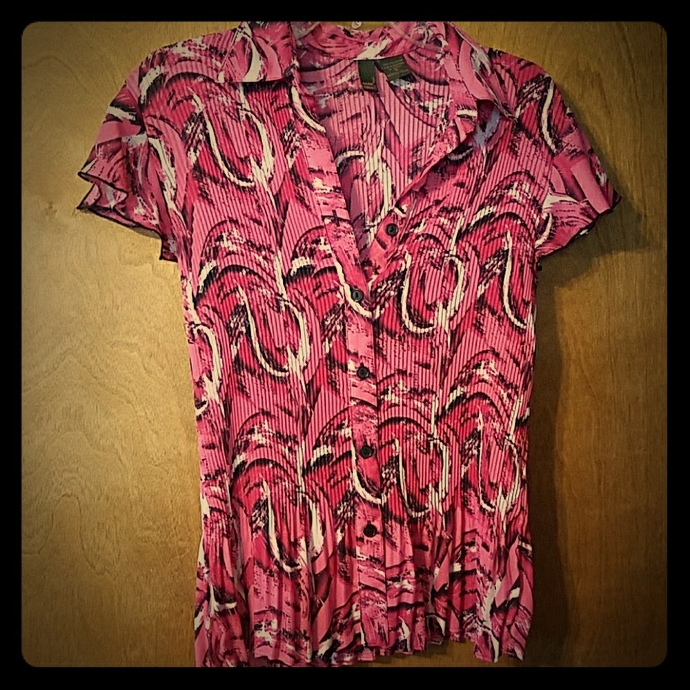 Pink Button Up Dress Shirt